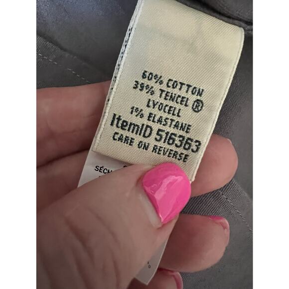 L.L. BEAN Gray Cotton Utility Drawstring Shirt Dress - Picture 10 of 14